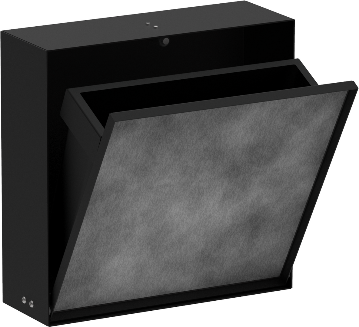 Recessed waste bin with tileable door 300/300/100