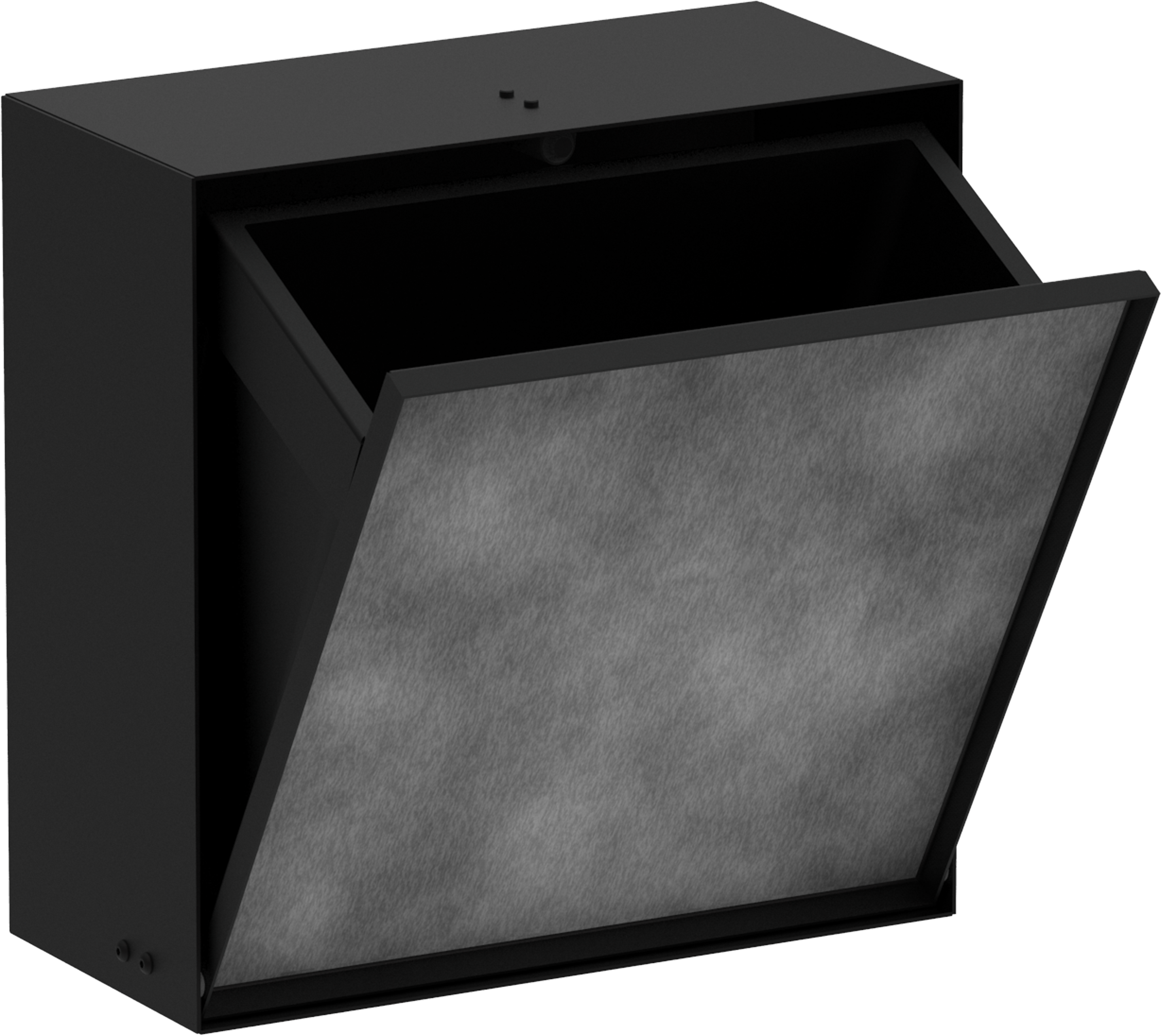 Recessed trash bin with tileable door 300/300/140