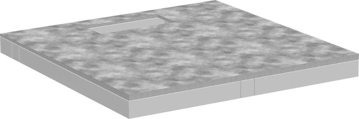 Befliesbares Duschelement 1000/1000 mit Installationsset