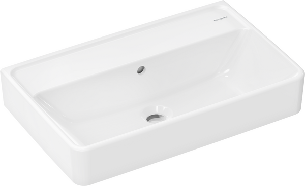 Waschtisch Compact 600/370 ohne Hahnloch mit Überlauf