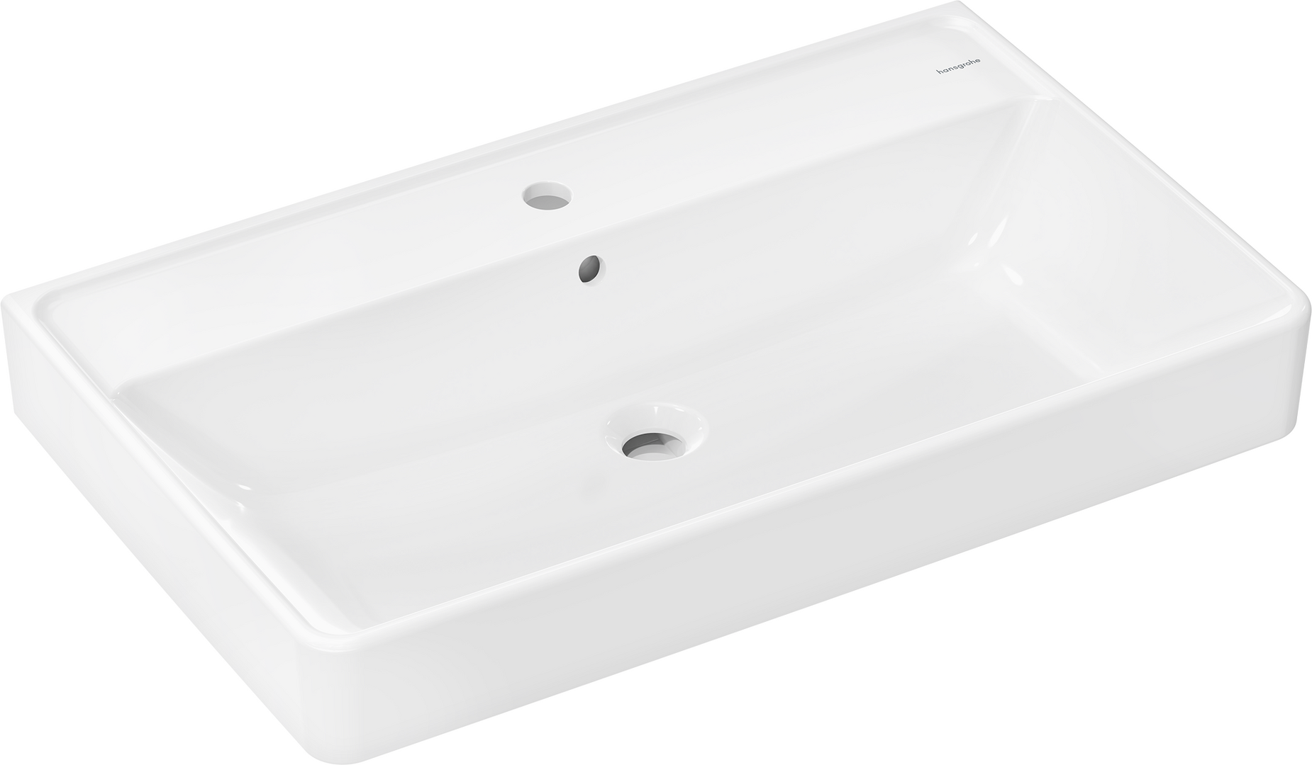 Lavabo 800/480 con orificio para grifo y rebosadero