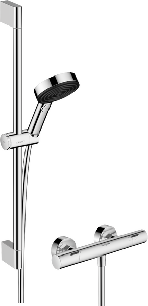 Combi douche 105 3jet Relaxation EcoSmart avec barre 65cm / Ecostat Fine C3