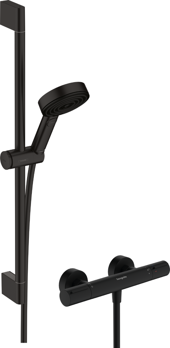 Shower system 105 3jet Relaxation EcoSmart with Ecostat Element and shower bar 65 cm