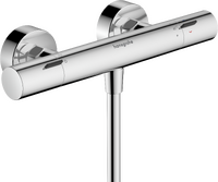 Shower thermostat for exposed installation