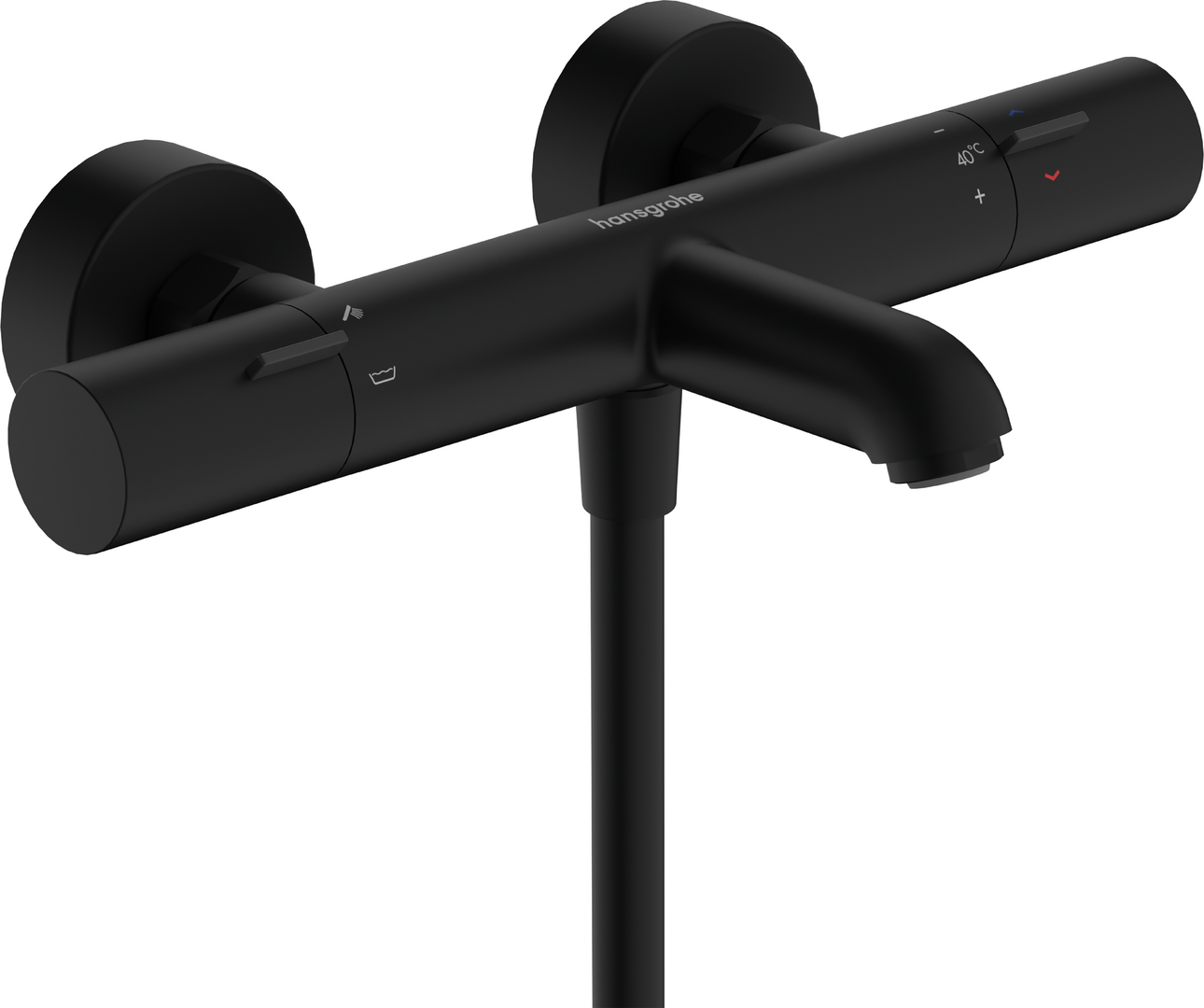 Bath thermostat for exposed installation