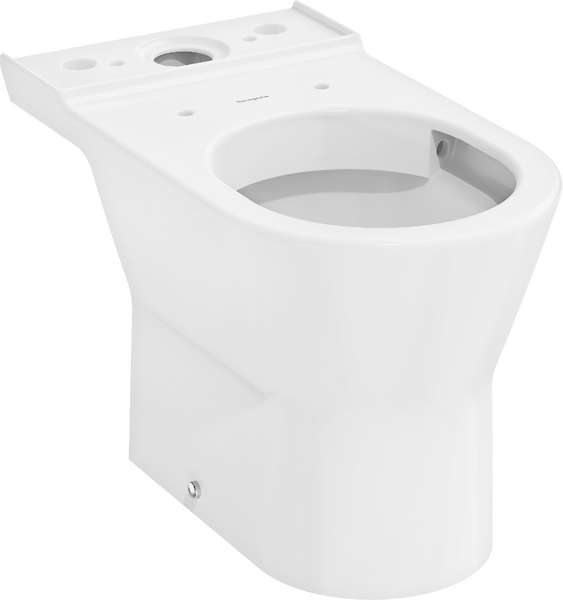 WC à poser 640 avec sortie horizontale, système de chasse AquaChannel, SmartClean