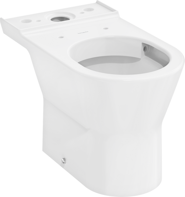 Stand-WC für aufgesetzten Spülkasten 640 mit horizontalem Abgang AquaChannel Flush