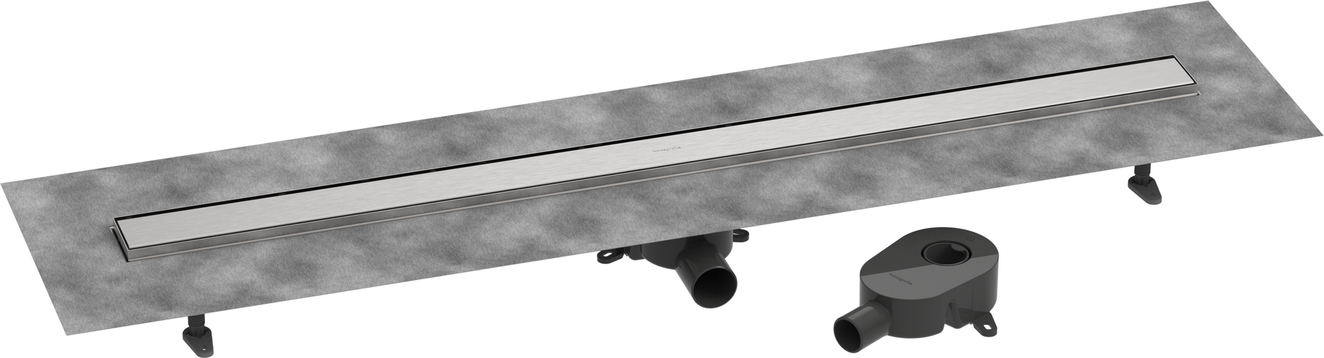 Kit complet pour installation caniveau de douche à carreler 1200 hauteur faible/standard