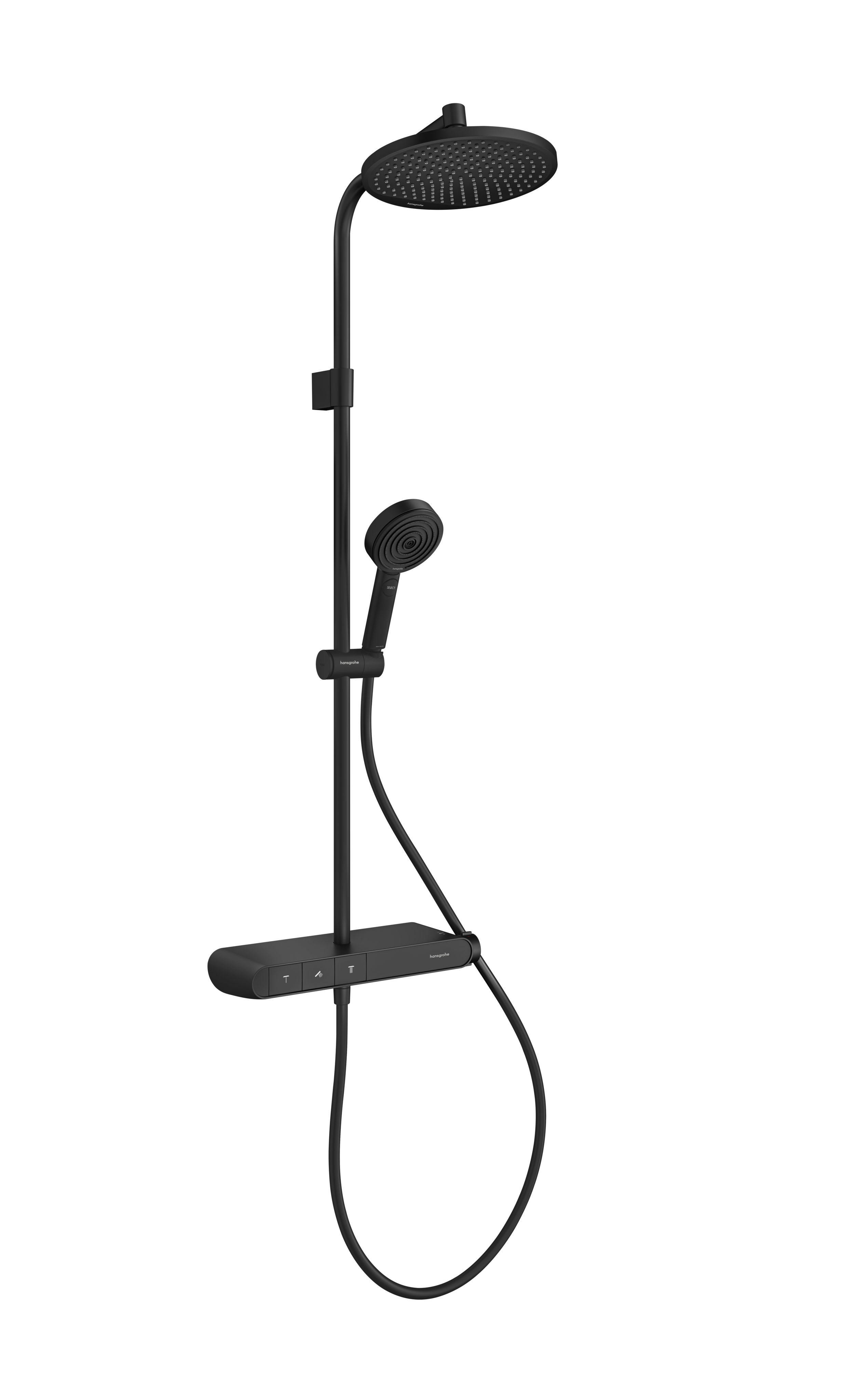 淋浴管240 单速，带ShowerTablet Select恒温浴缸龙头360