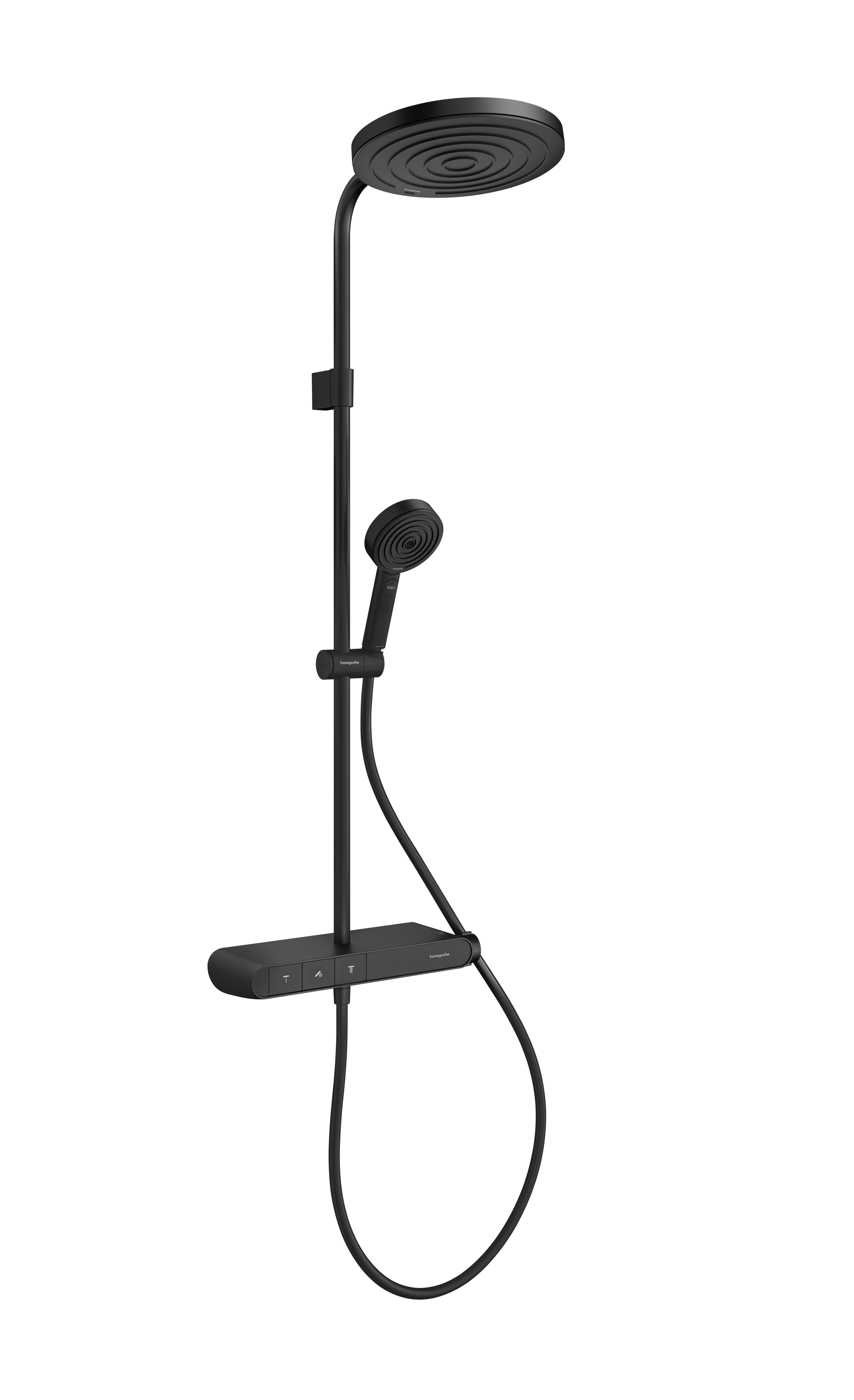 淋浴管260 单速，带ShowerTablet Select恒温浴缸龙头360