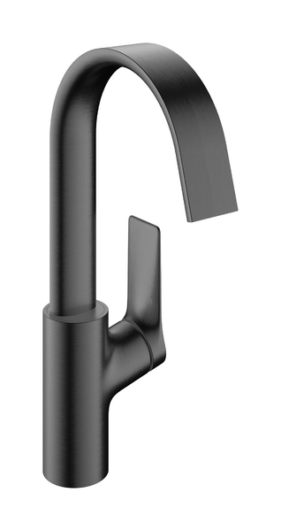 Single lever basin mixer 210 with swivel spout without waste set Brushed Black Chrome