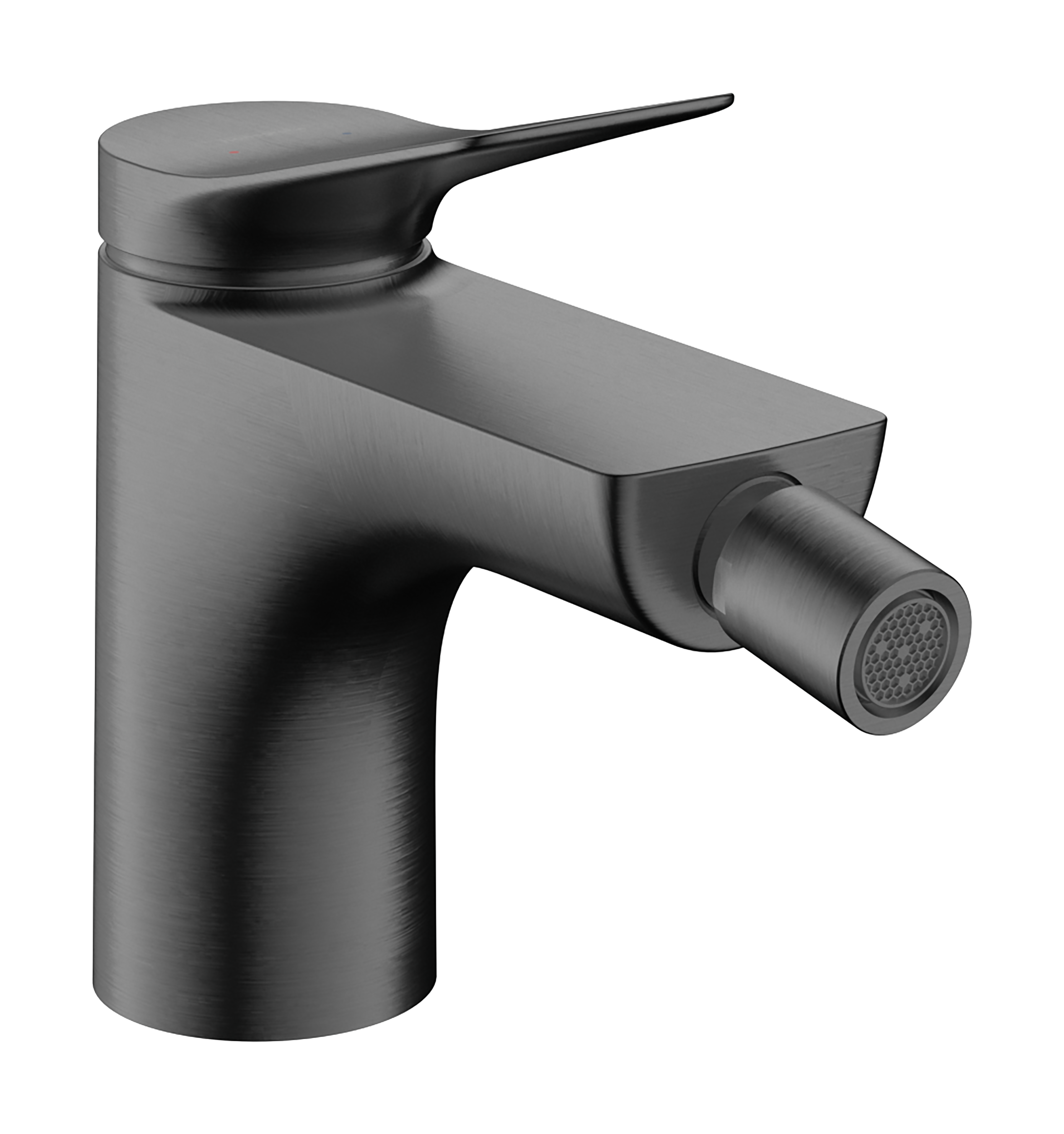 Single lever bidet mixer with pop-up waste set
