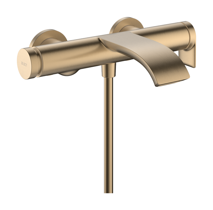 Single lever bath mixer for exposed installation