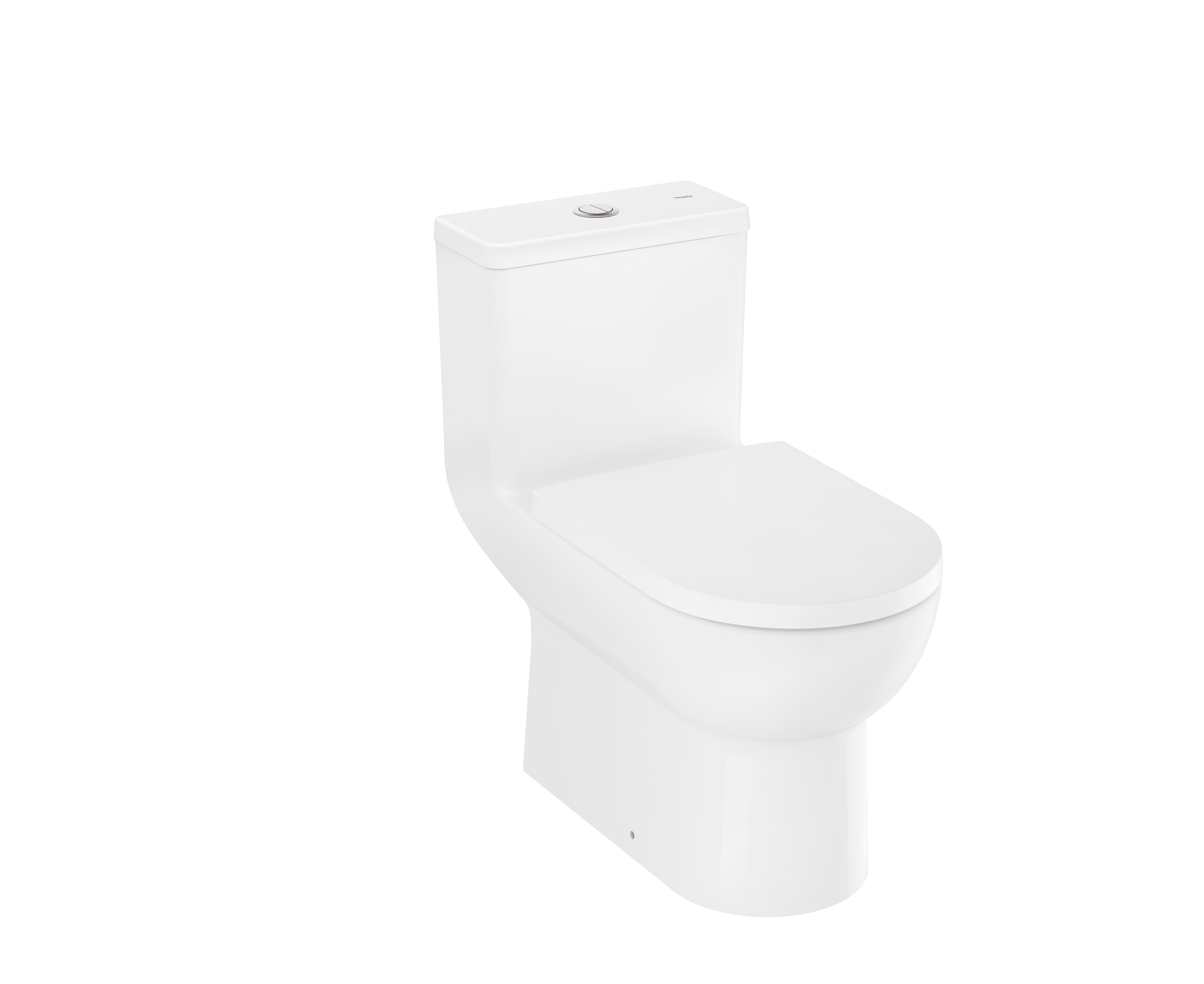 Floorstanding WC Set one piece with vertical outlet 305 rimless
