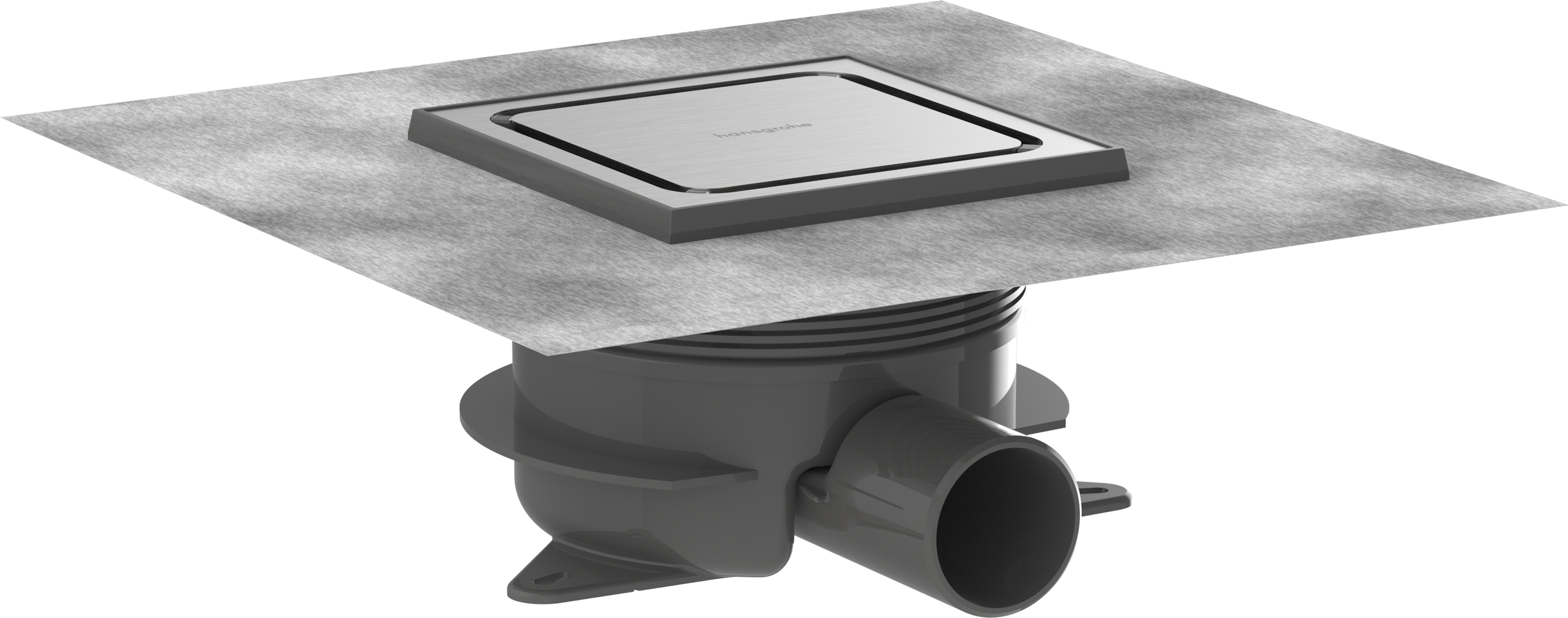 Complete set point drain 150/150 with height adjustable frame
