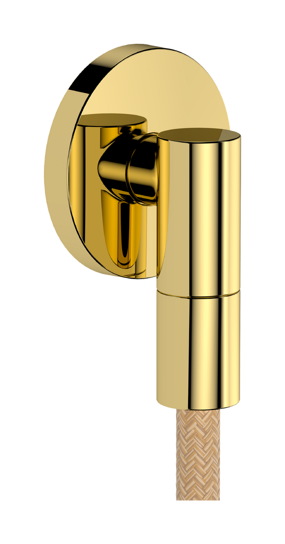 Wall outlet with non-return valve