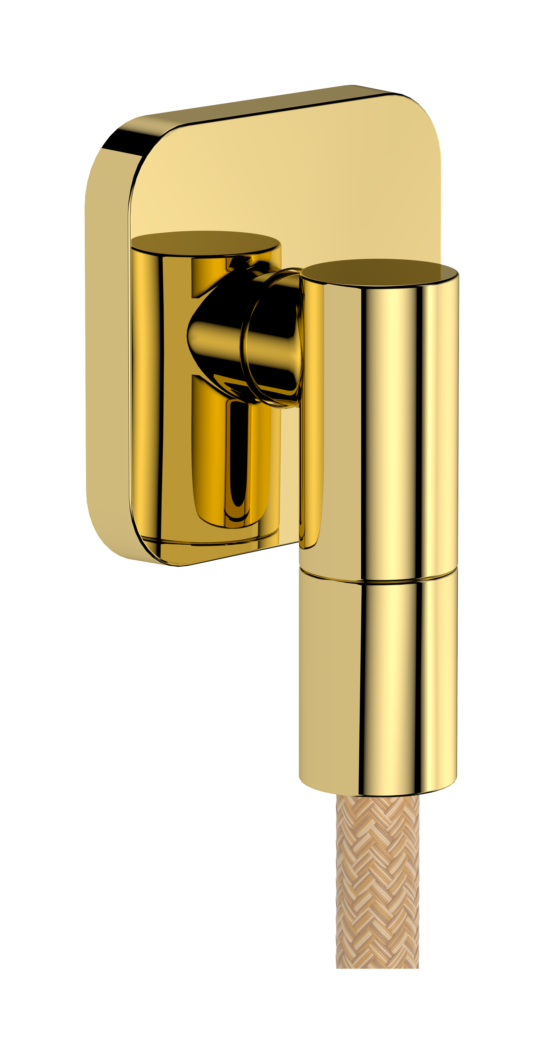 Wall outlet with non-return valve