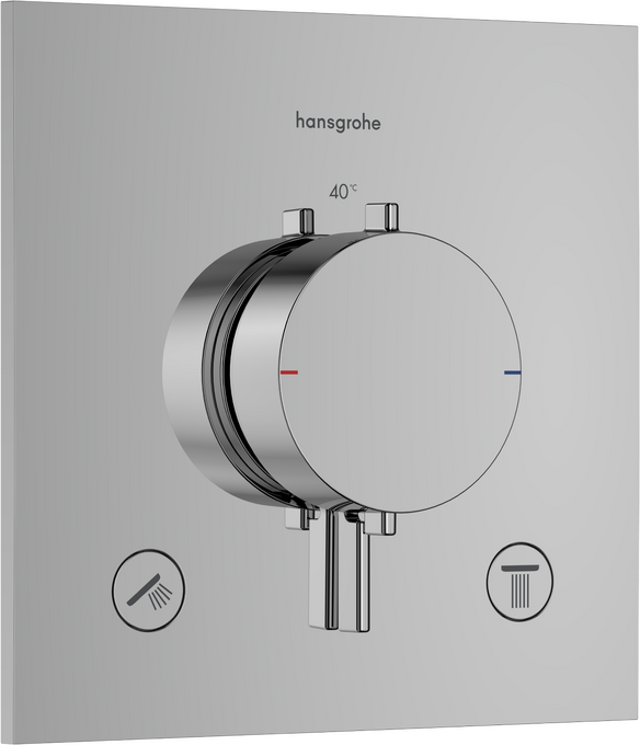 Termostat för inbyggnad 2 funktioner