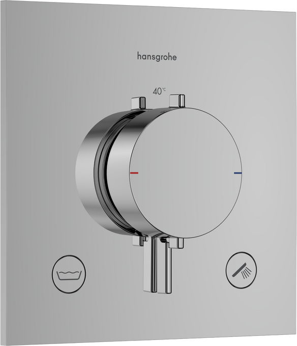 Thermostat Unterputz für 2 Verbraucher mit integrierter Sicherungskombination nach EN1717