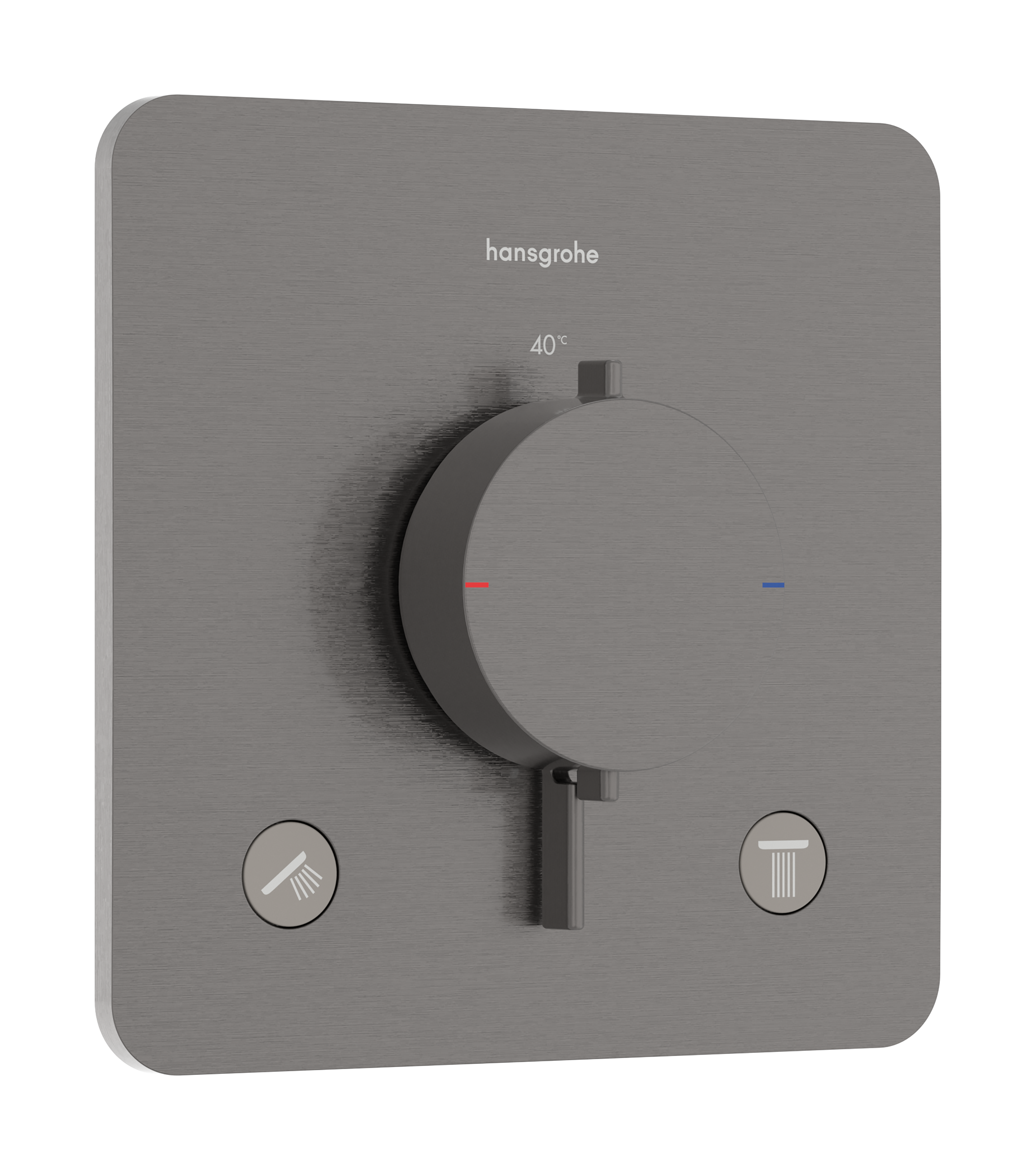 Thermostat for concealed installation for 2 functions