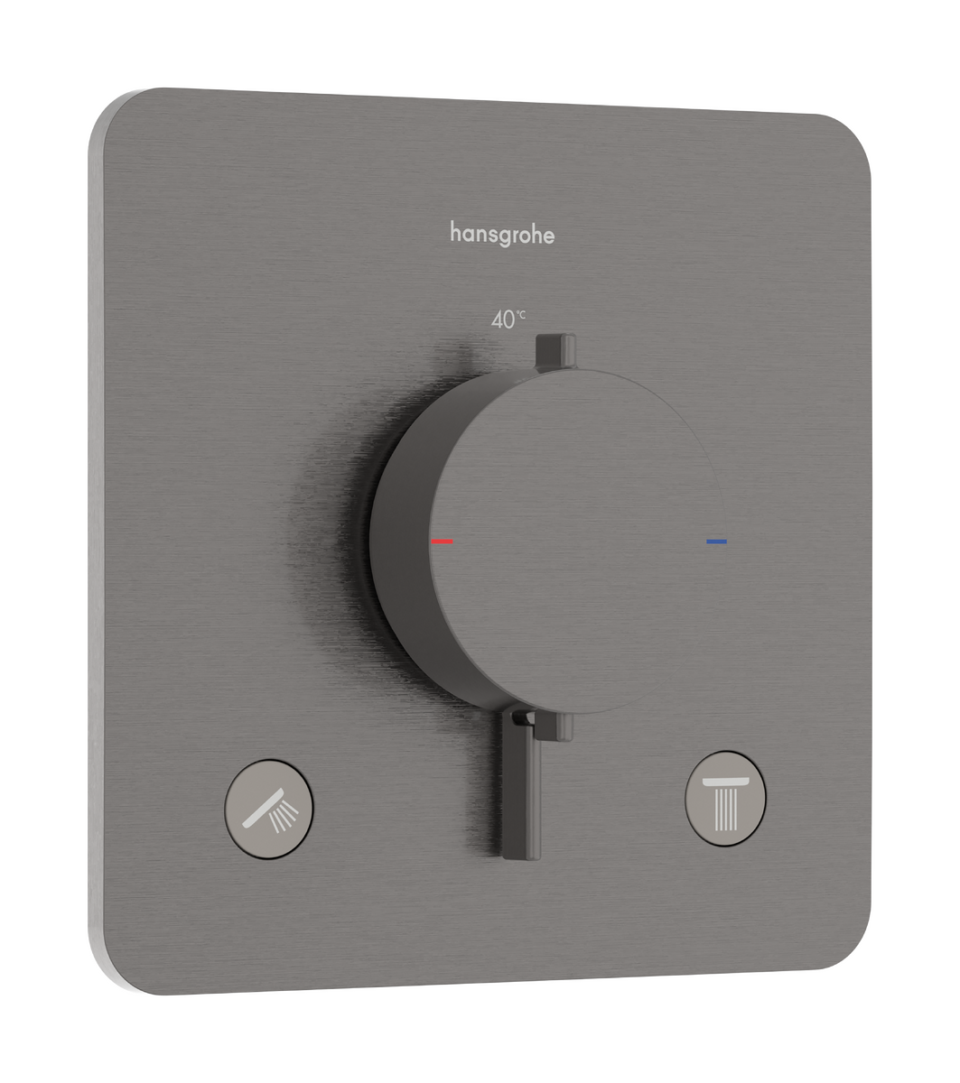 Thermostat for concealed installation for 2 functions