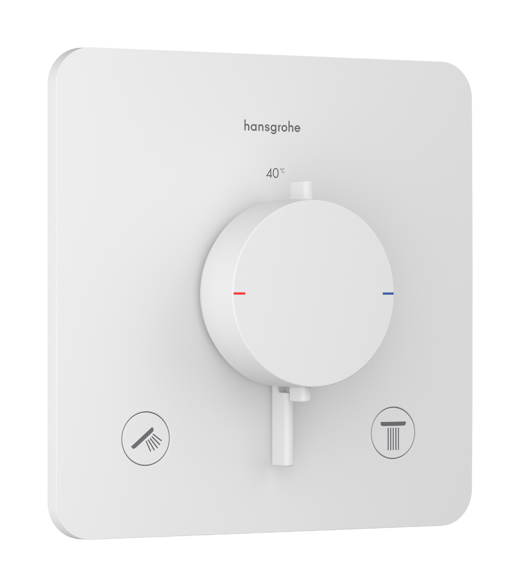 Thermostat for concealed installation for 2 functions