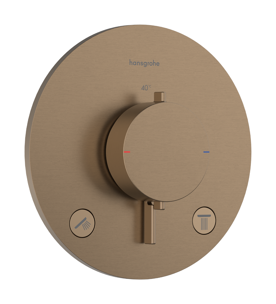 Thermostat for concealed installation for 2 functions