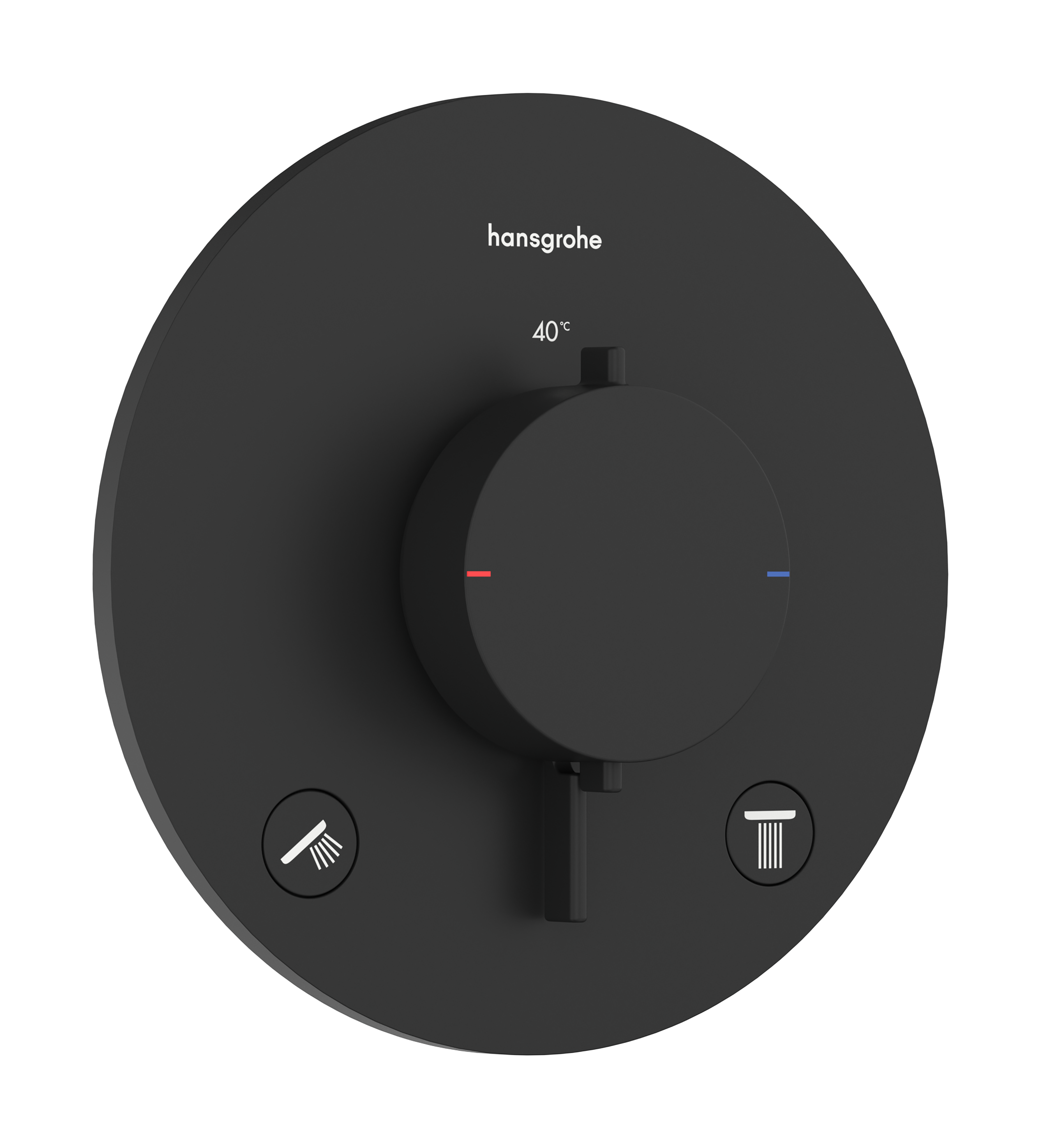 Thermostat for concealed installation for 2 functions