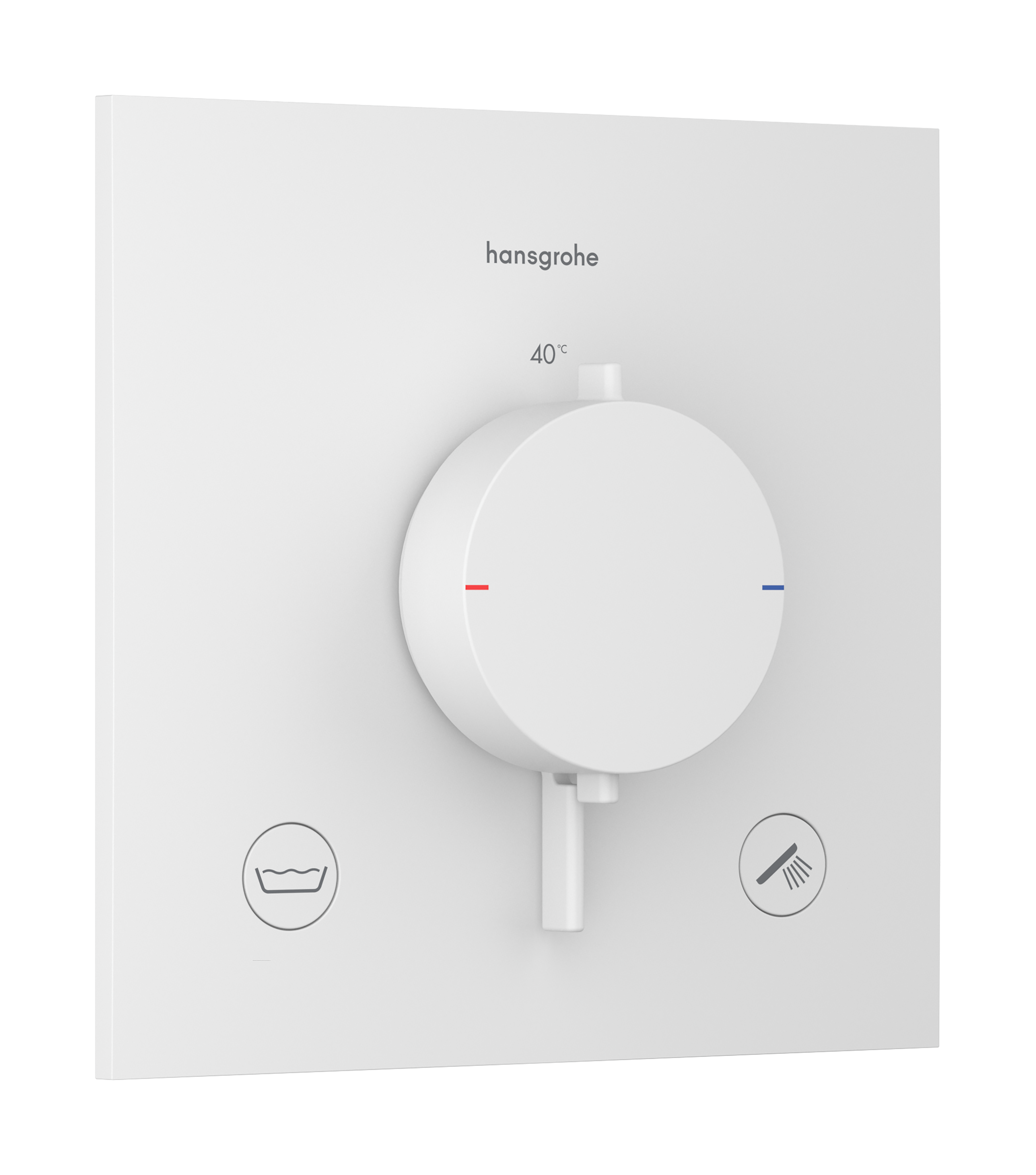 Thermostat for concealed installation for 2 functions with integrated security combination according to EN1717