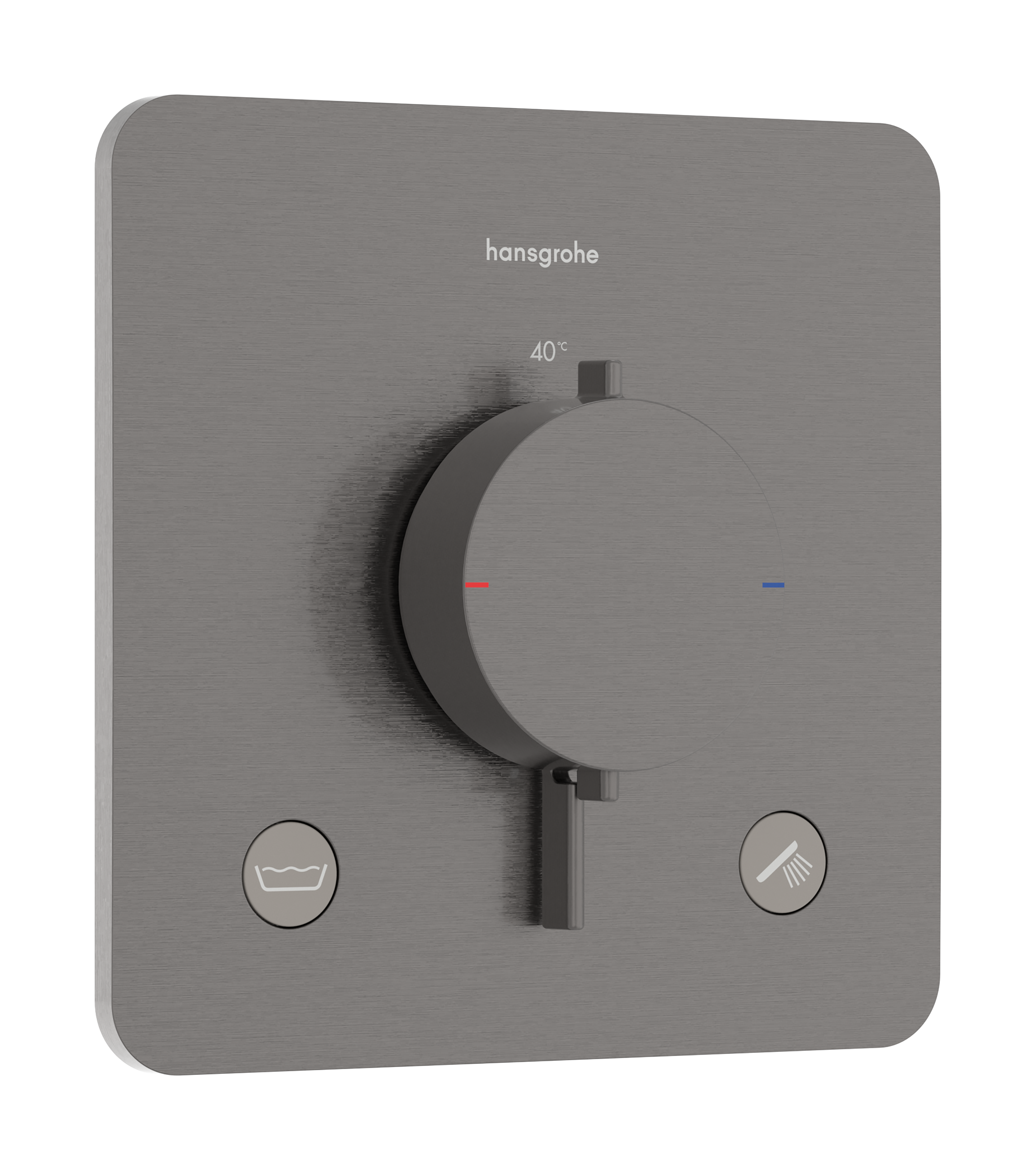 Thermostat for concealed installation for 2 functions with integrated security combination according to EN1717