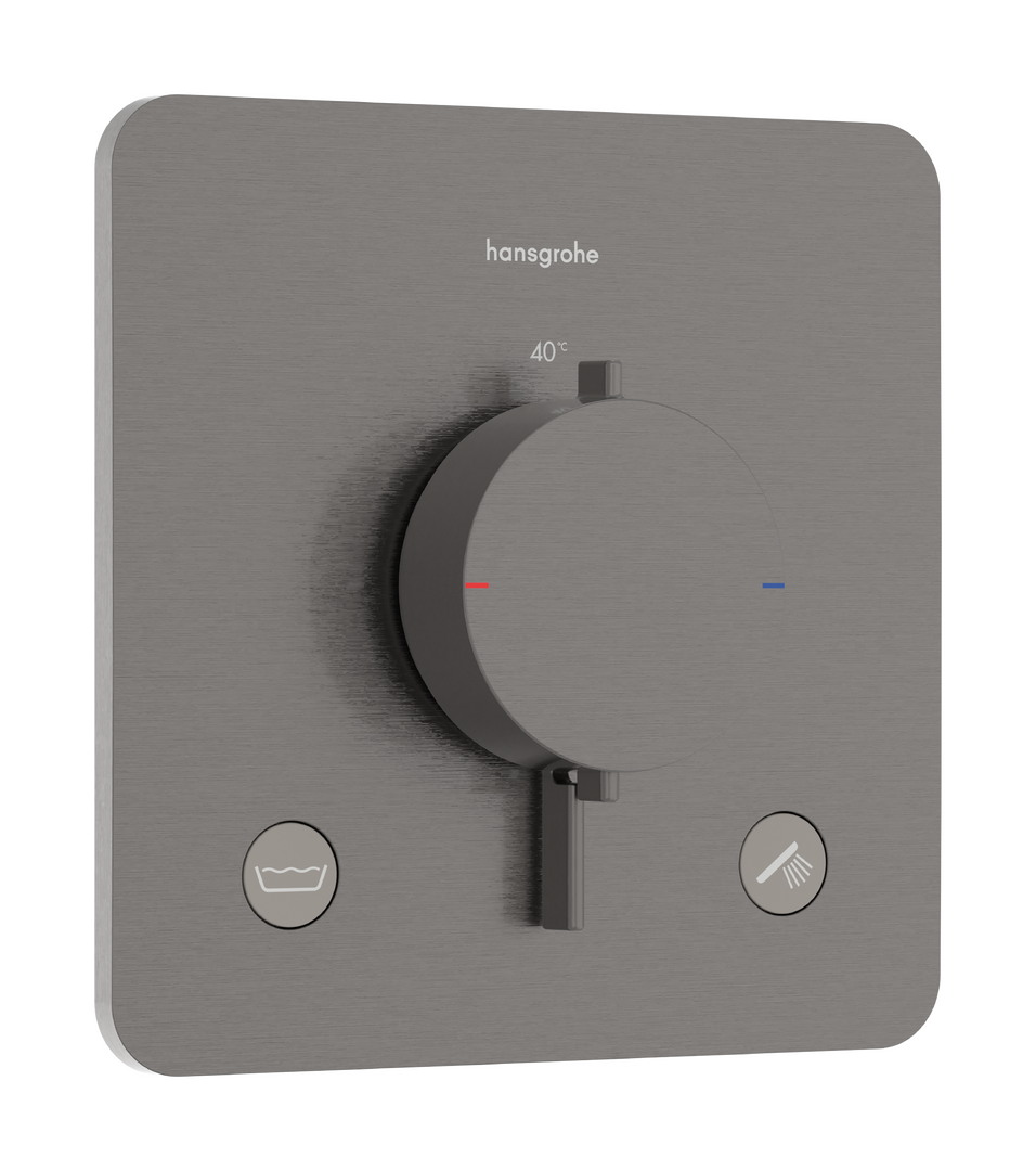 Thermostat for concealed installation for 2 functions with integrated security combination according to EN1717