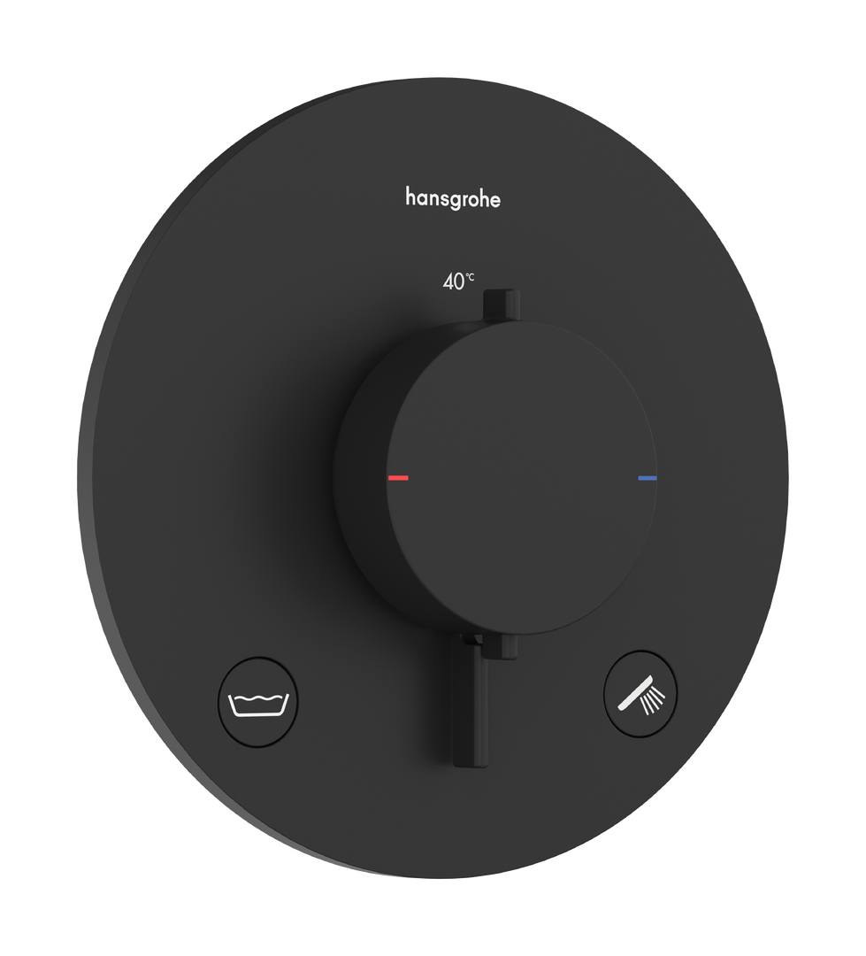 Inbouwthermostaat voor 2 systemen met geïntegreerde veiligheidscombinatie volgens EN1717