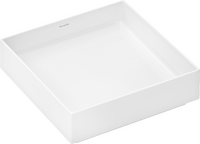 Aufsatzwaschtisch 400/400 ohne Hahnloch und Überlauf, SmartClean, HygieneEffect
