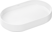 Vasque à poser 650/400 sans trou pour robinet ni trop-plein, SmartClean, HygieneEffect