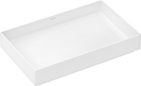 Vasque à poser 650/400 sans trou pour robinet ni trop-plein, SmartClean, HygieneEffect