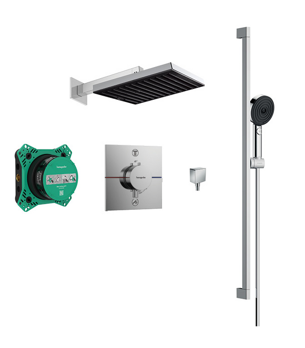 Pulsify 260 overhead and 3jet Relaxation hand shower