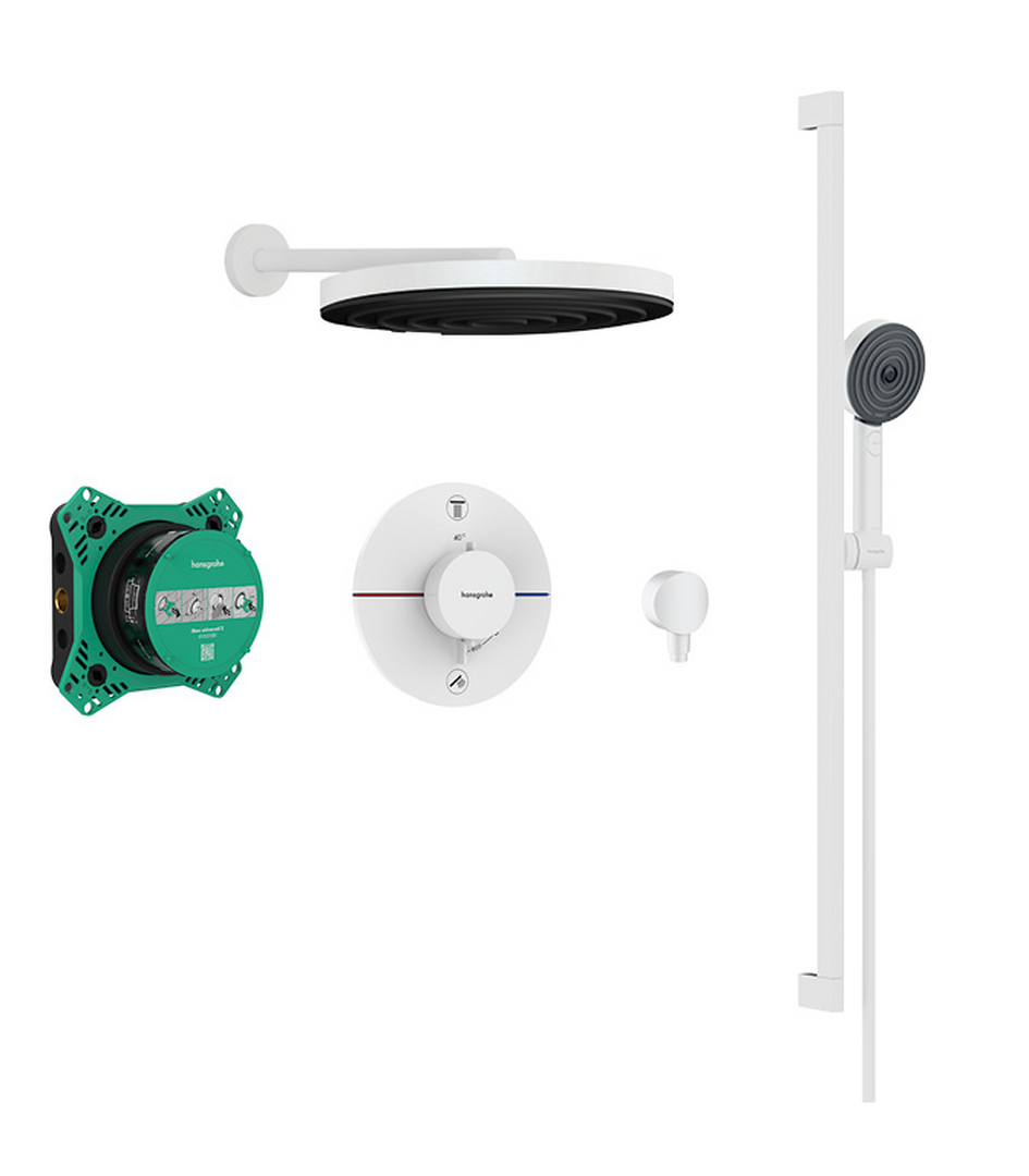 Pulsify S overhead shower 260 and hand shower 105 3jet Relaxation