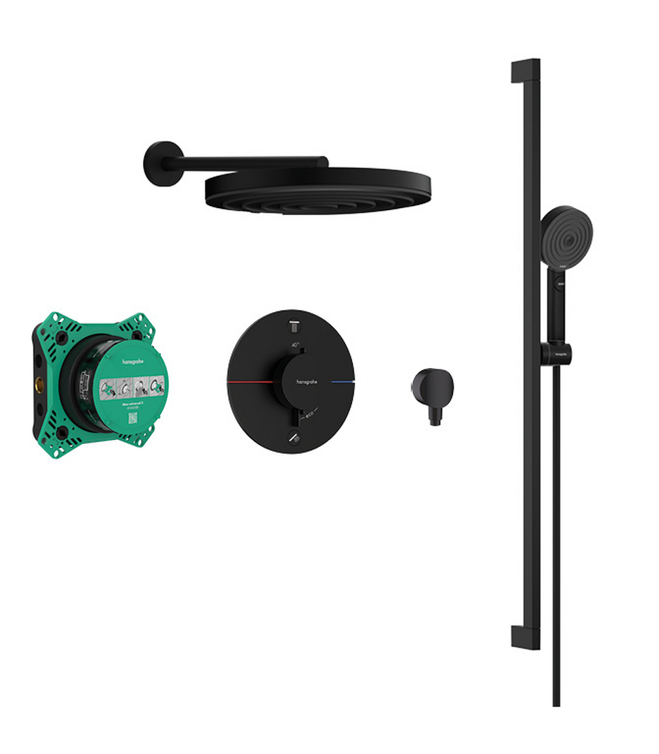 Pulsify S overhead shower 260 and hand shower 105 3jet Relaxation