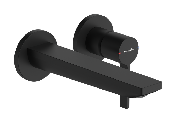 Single lever basin mixer for concealed installation wall-mounted with spout 20 cm without waste set