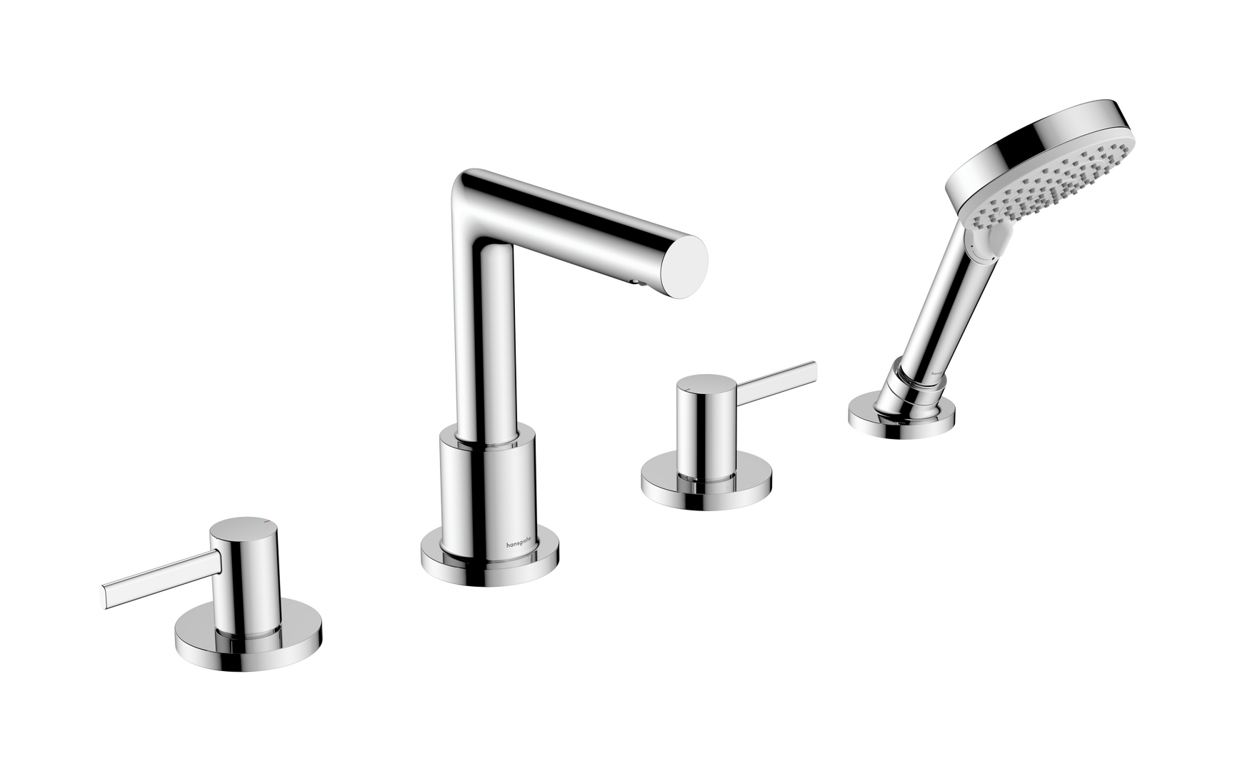 4-hole rim mounted bath mixer
