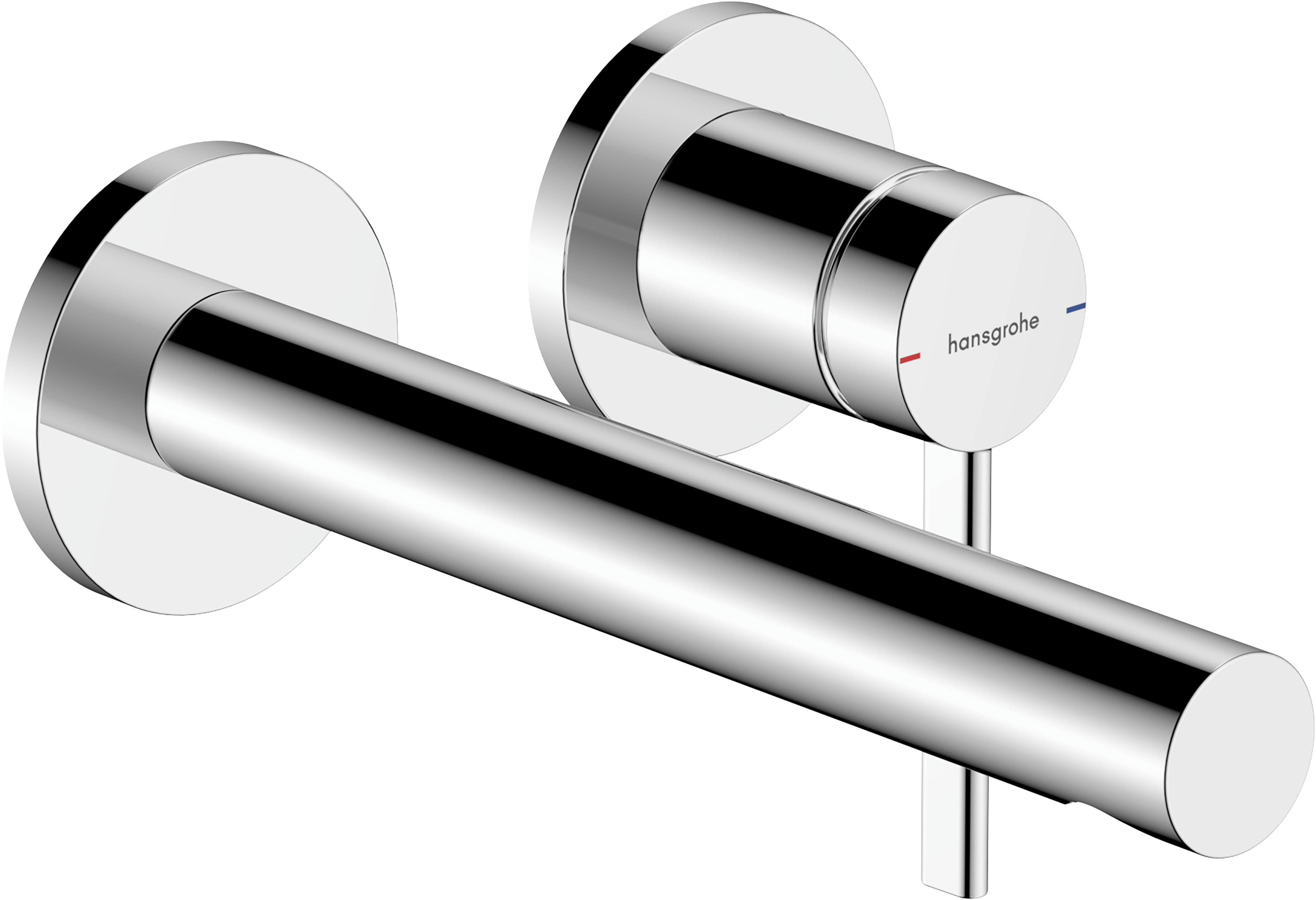 暗装墙出水单把手面盆龙头，出水嘴195mm