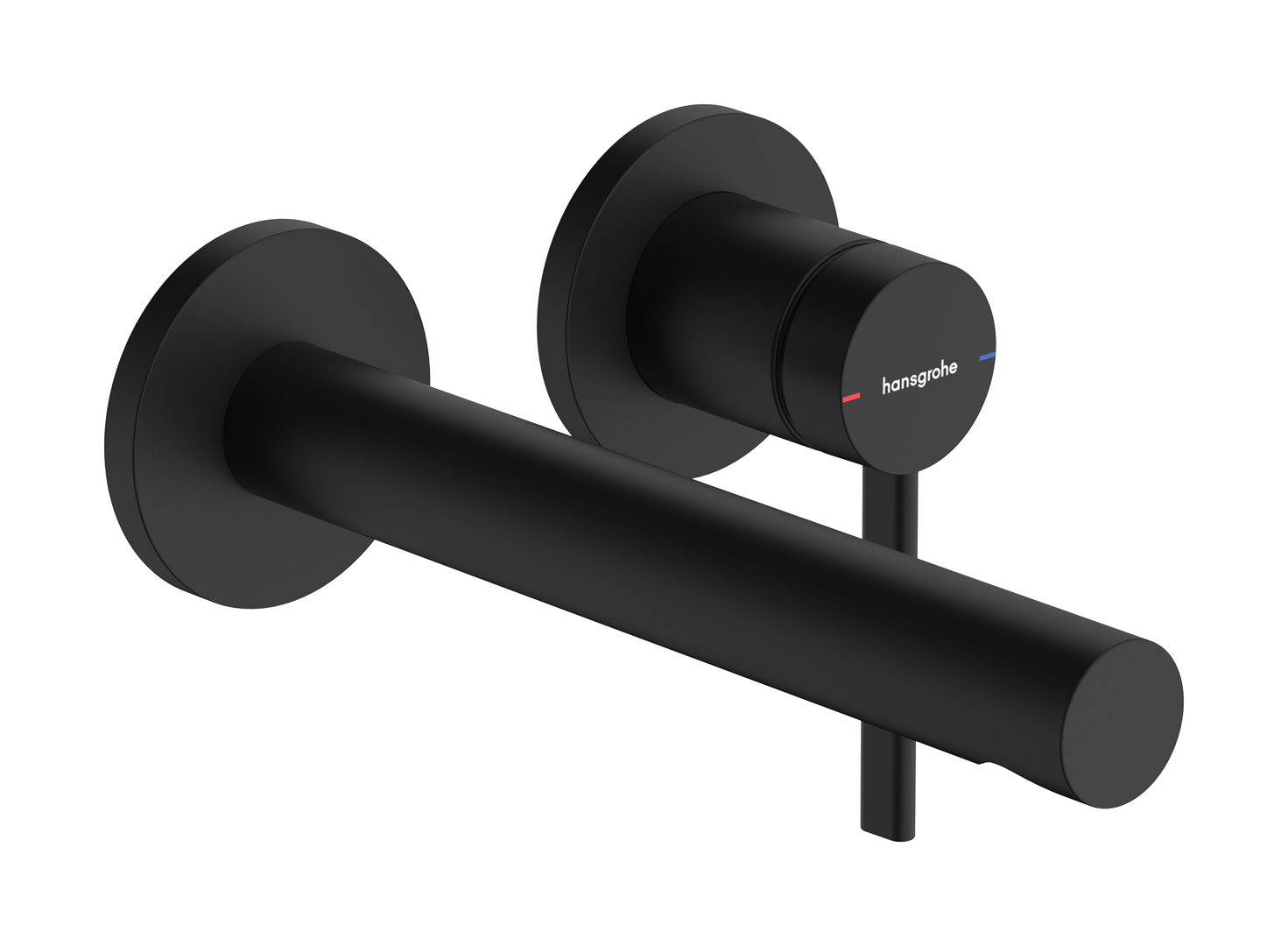 1-grepps tvättställsblandare för inbyggnad i vägg med 19