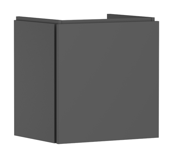 Szafka pod małą umywalkę wiszącą z 1 szufladą 480/380 Szary Łupek Matowy