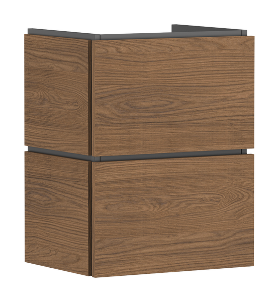 Szafka pod małą umywalkę wiszącą z 2 szufladami 480/380 Kaszmirowy Dąb