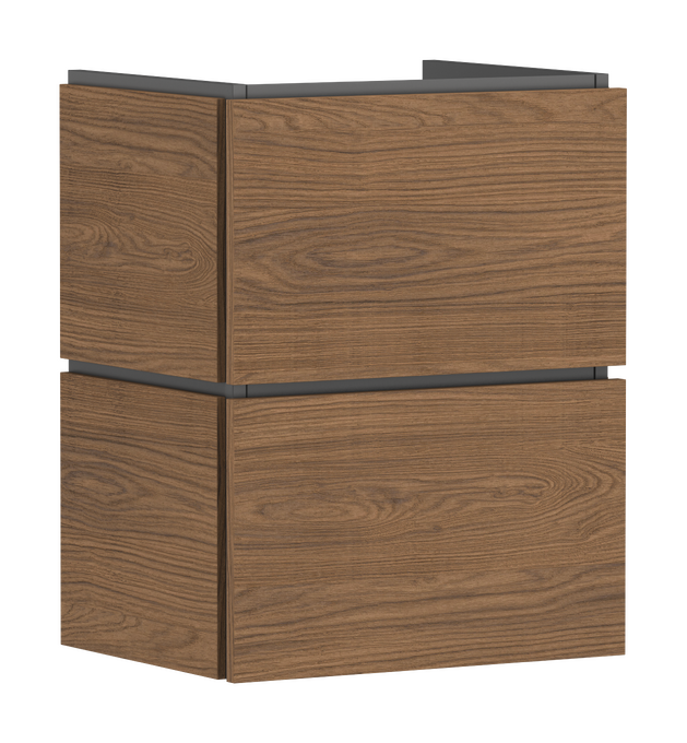 Waschtischunterschrank 480/380 mit 2 Schubkästen PushOpen für Handwaschbecken