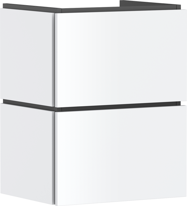 Vanity unit 480/380 with 2 drawers PushOpen for handrinse basin