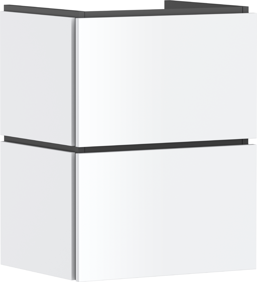 Vanity unit 480/380 with 2 drawers PushOpen for handrinse basin