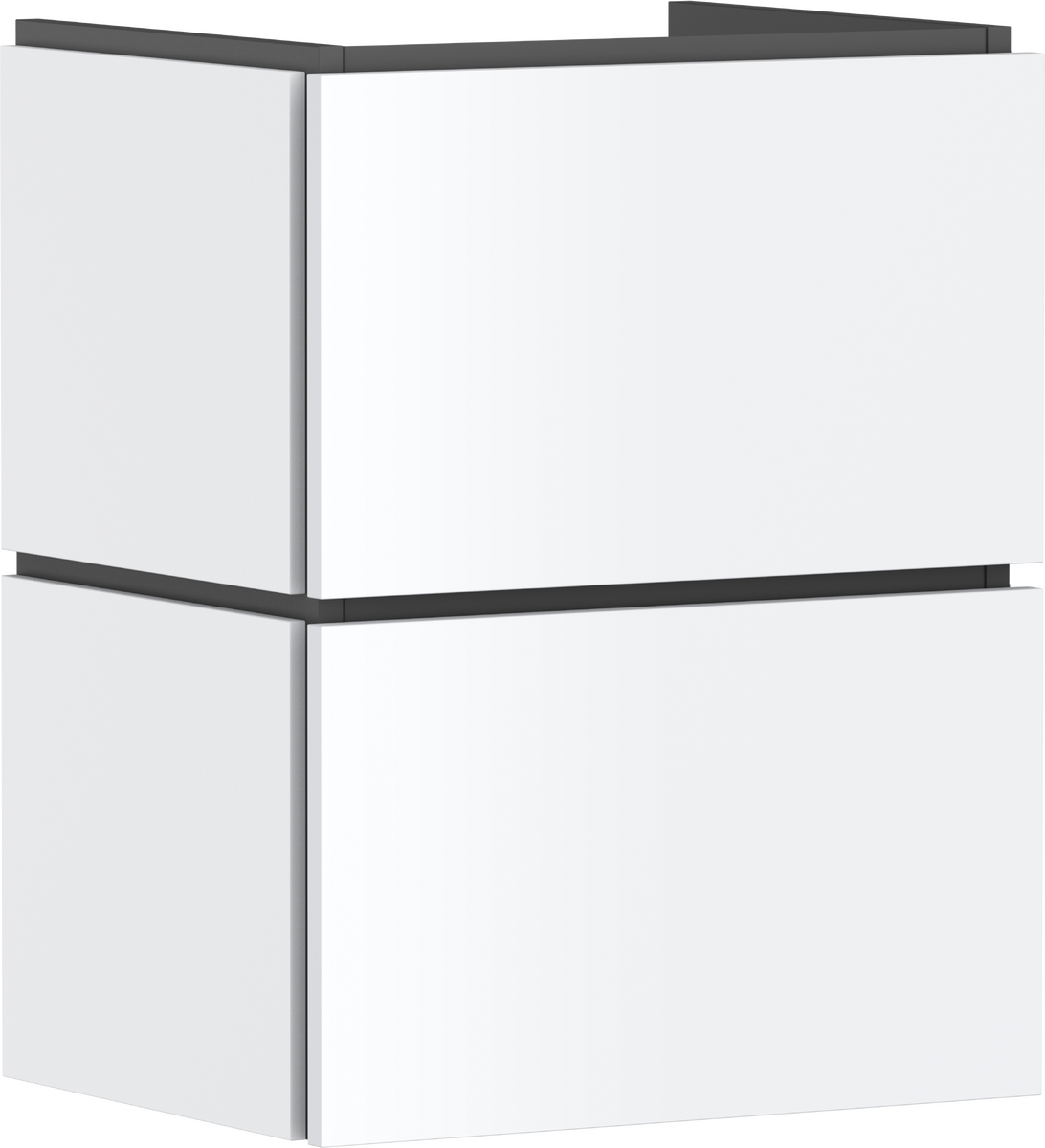 Vanity unit 480/380 with 2 drawers PushOpen for handrinse basin