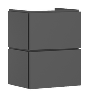 Meuble bas pour lave-mains 480/380, 2 tiroirs