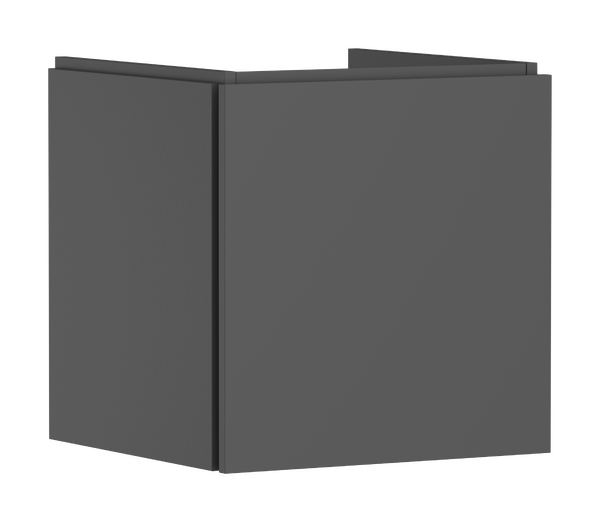 badmeubel 480/470 met 1 lade voor fontein Slate Matt Grey